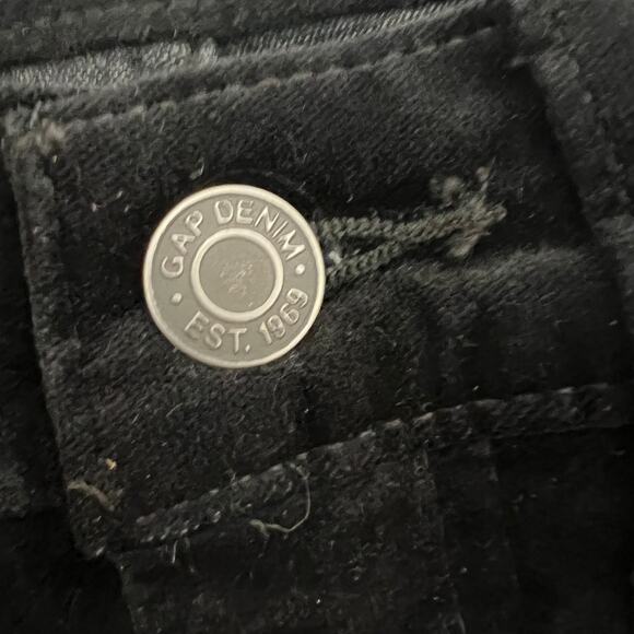 GAP Vintage Slim High Rise Black Velvet-Feel Jeans NWT Size 27R - Picture 6 of 8